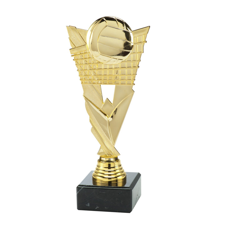 Statuetka sportowa siatkówka 20,5 cm – plastikowa, marmurowa posdstawa