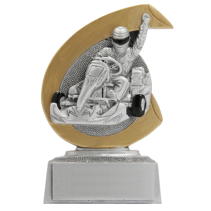 Odlewana Statuetka Wyścigi i Gokarty FG266  10cm