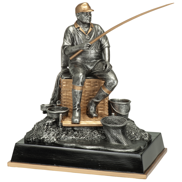 Statuetka Odlewana Wędkarz RE.140.A  25cm