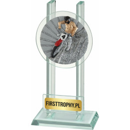 Statuetka szklana Wyścigi i Gokarty W141FG5016 16,5cm