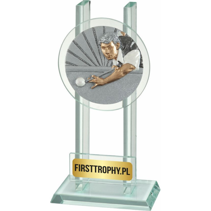 Statuetka szklana Bilard W141FG5021 16,5cm