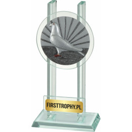 Statuetka szklana Gołębiarstwo W141FG5026 16,5cm