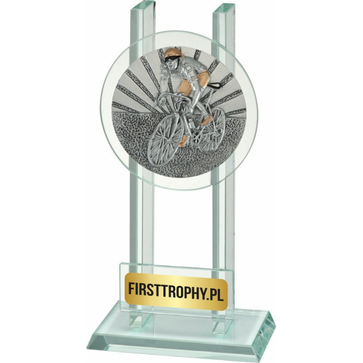 Statuetka szklana Kolarstwo W141FG5033 16,5cm