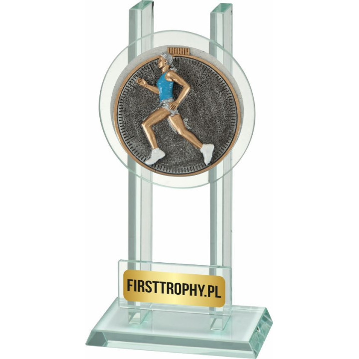 Statuetka szklana Biegi W141FG5034 16,5cm