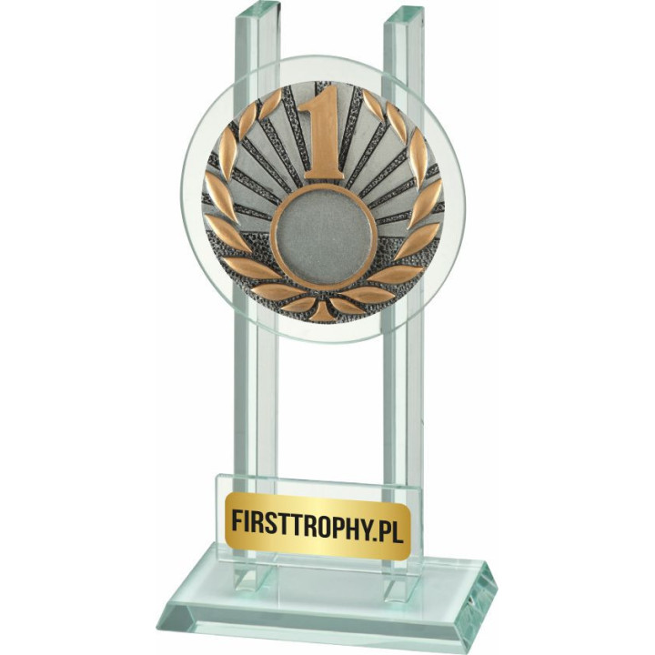 Statuetka szklana ogólna 1 miejsce W141FG5046 16,5cm