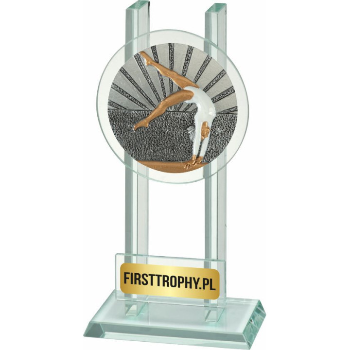 Statuetka szklana akrobatyka W141FG5050 16,5cm