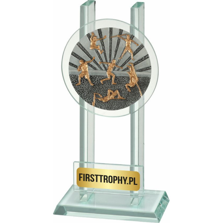 Statuetka szklana lekkoatletyka W141FG5055 16,5cm