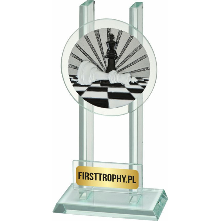 Statuetka szklana szachy W141FG5072 16,5cm