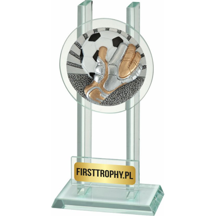 Statuetka szklana piłka nożna bramkarz W141FG5076 16,5cm