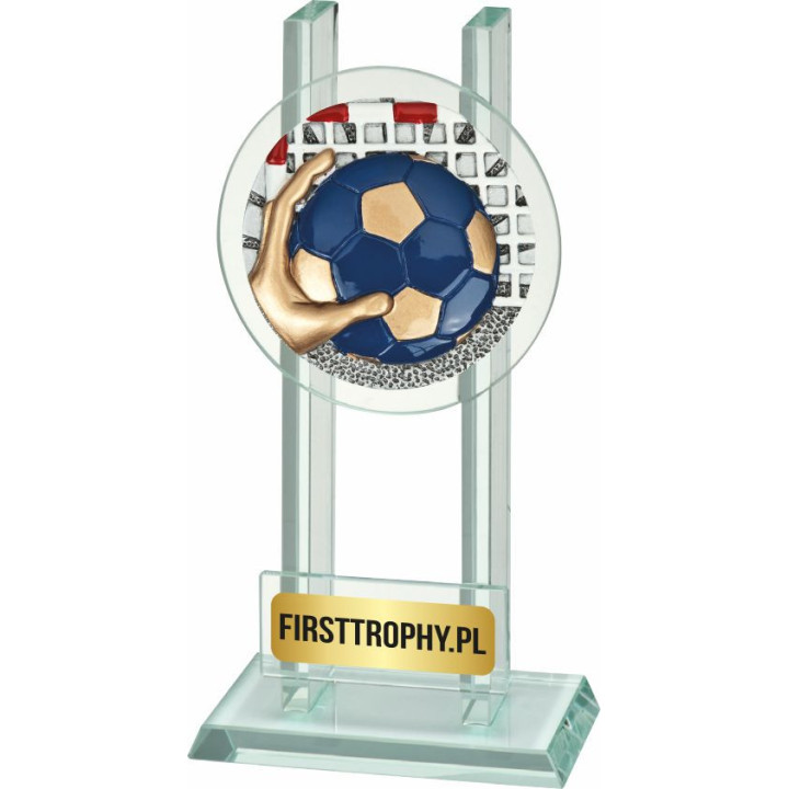 Statuetka szklana piłka ręczna W141FG5084 16,5cm