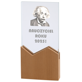 Trofeum Szklane + ETUI  TM160  18,5cm DOWOLNY GRAWER