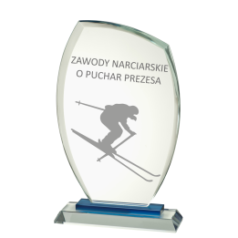 Statuetka Szklana + ETUI TM152 19cm DOWOLNY GRAWER