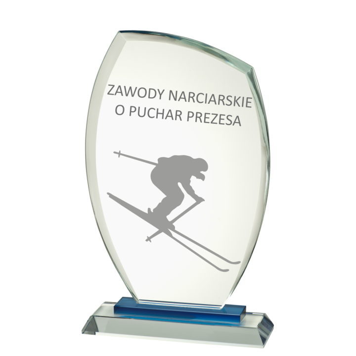 Statuetka Szklana + ETUI TM152 19cm DOWOLNY GRAWER