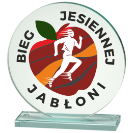 Statuetka Szklana  Okrągła TM147 16cm DOWOLNY NADRUK