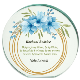 Trofeum Szklane TM142 9,5cm  DOWOLNY NADRUK