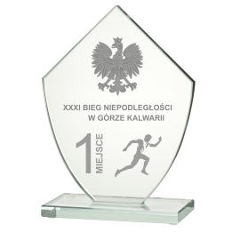 Trofeum Szklane TM153 15cm  DOWOLNY Grawer