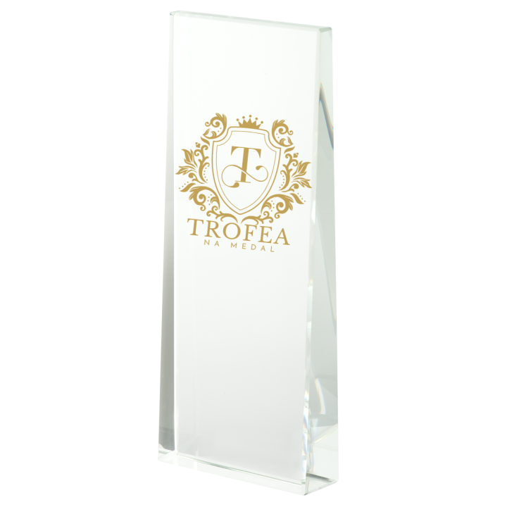 Trofeum Szklane TM151 18cm  DOWOLNY  NADRUK