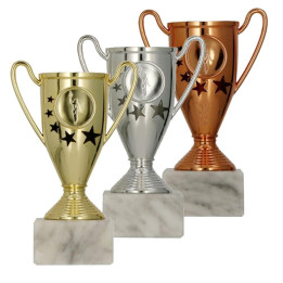 Puchar plastikowy złoty srebrny brązowy 9039