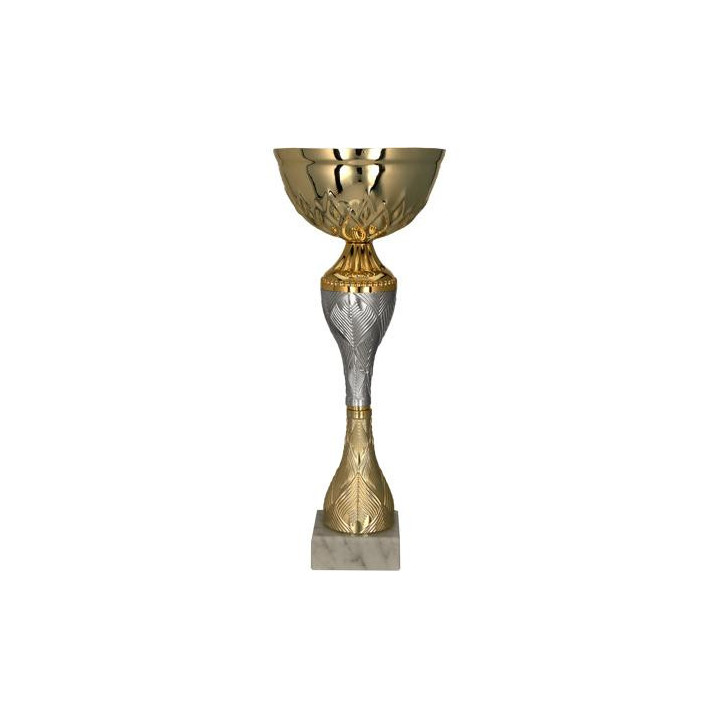 Metalowy puchar złoto-srebrny 9266