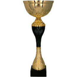 Puchar metalowy złoto-czarny 9268