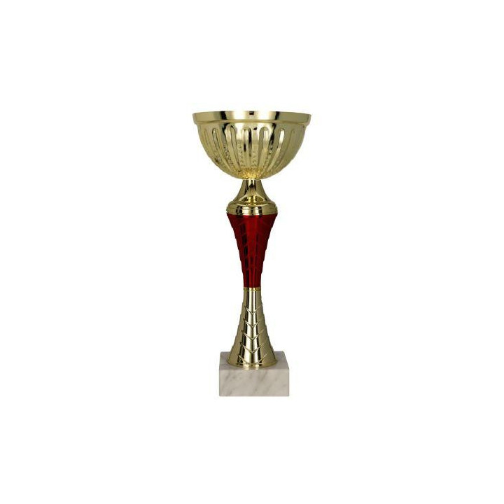 Puchar metalowy złoto - czerwony 9272