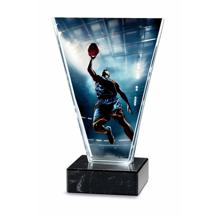 Statuetka Szklana Koszykówka TM 118BAS3 grubość 1cm