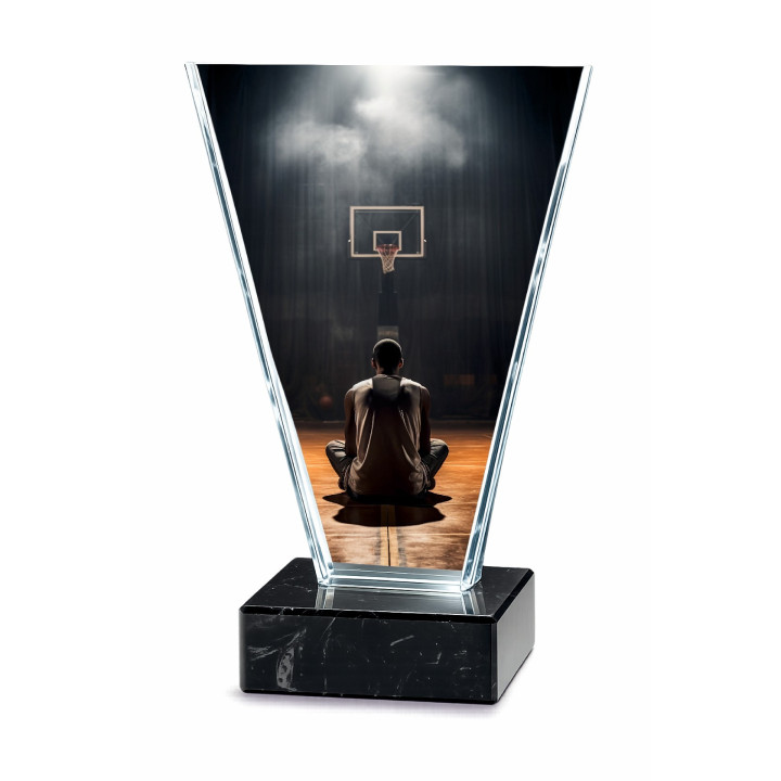 Statuetka Szklana  Koszykówka TM 118BAS4 grubość 1cm