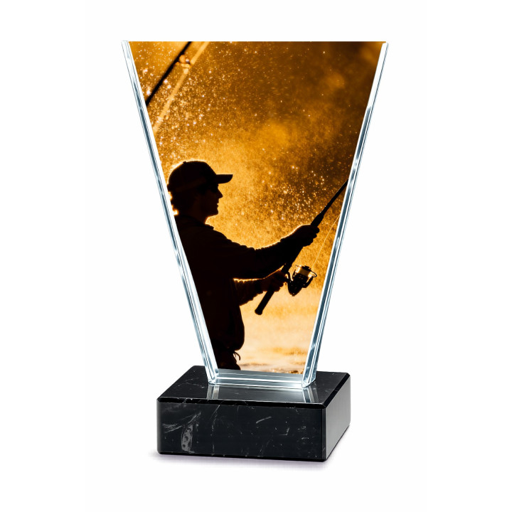 Statuetka Szklana  Wędkarstwo TM 118FIS3 grubość 1cm