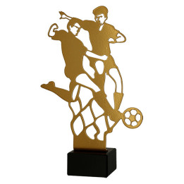 Statuetka metalowa Piłka Nożna - Dwóch Piłkarzy ML-SOC2