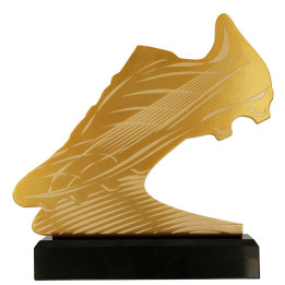 Statuetka metalowa But Piłkarza MLV-SOC1 24,5cm