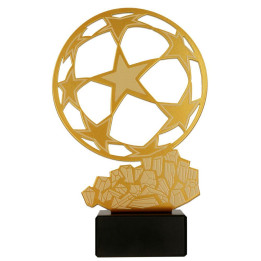 Statuetka metalowa Piłka Nożna MLV-SOC2 25,5cm