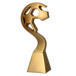 Statuetka Odlewana Złota Piłka Nożna RP5010-23/G  23cm