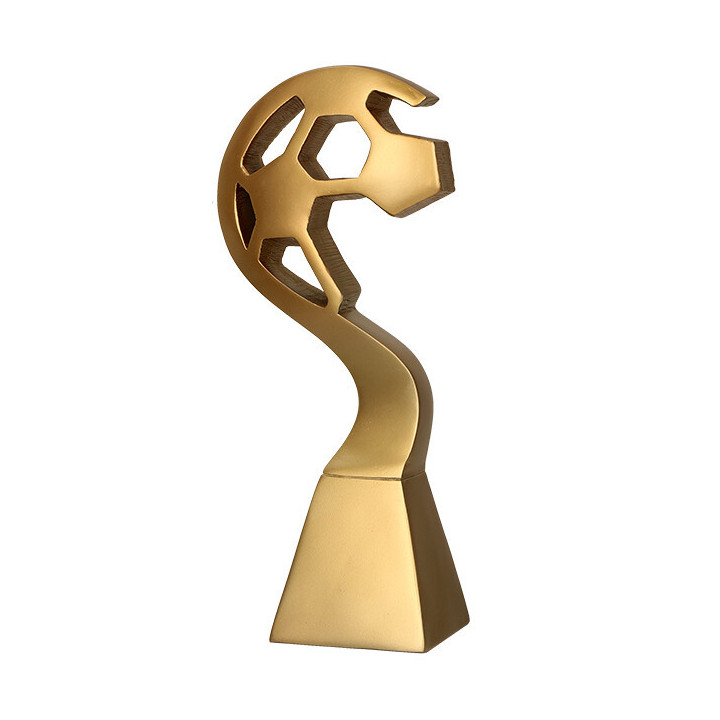 Statuetka Odlewana Złota Piłka Nożna RP5010-23/G  23cm
