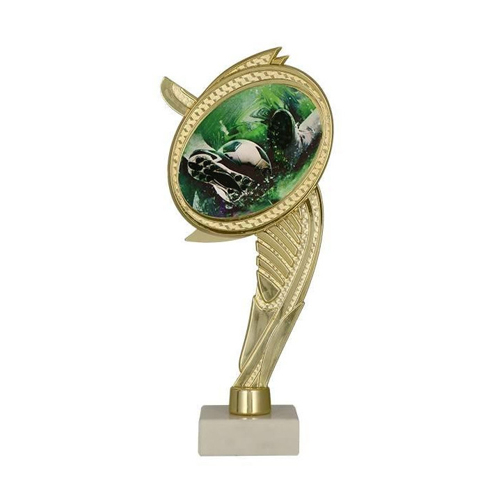 Trofeum plastikowe na marmurowej podstawie - piłka nożna WING-WM/SOC1  22cm