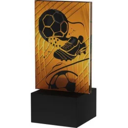 Mini Statuetka Szklana Piłka Nożna Najlepszy Zawodnik AG1-12/SOC3