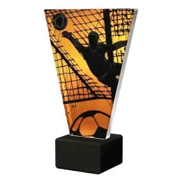 Statuetka Szklana - Piłka Ręczna  VL1/HAN/BK