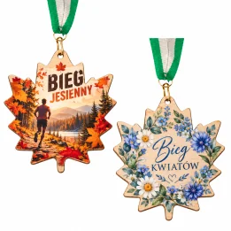 Medal Drewniany - TM304 - 50-95 mm - TULVARIS - DOWOLNY KSZTAŁT - Luxprint