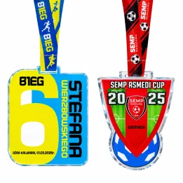 Medal Akrylowy TM135 VIORELLA - DOWOLNY KSZTAŁT - Luxprint Premium