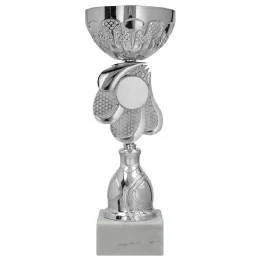 Puchar plastikowy srebrny (emblemat 50mm) 9321