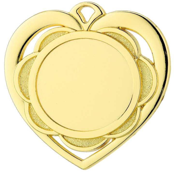 Medal Metalowy Serce D87.01 50mm